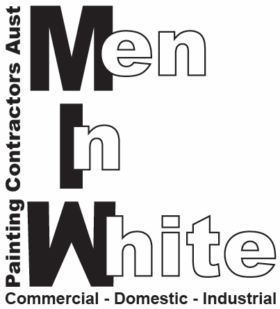 Men in white logo